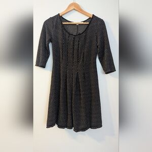 3/4 Sleeve Polkadot Dress